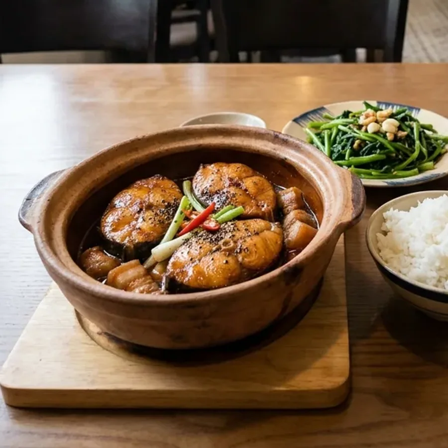 Cá kho tộ niêu đất